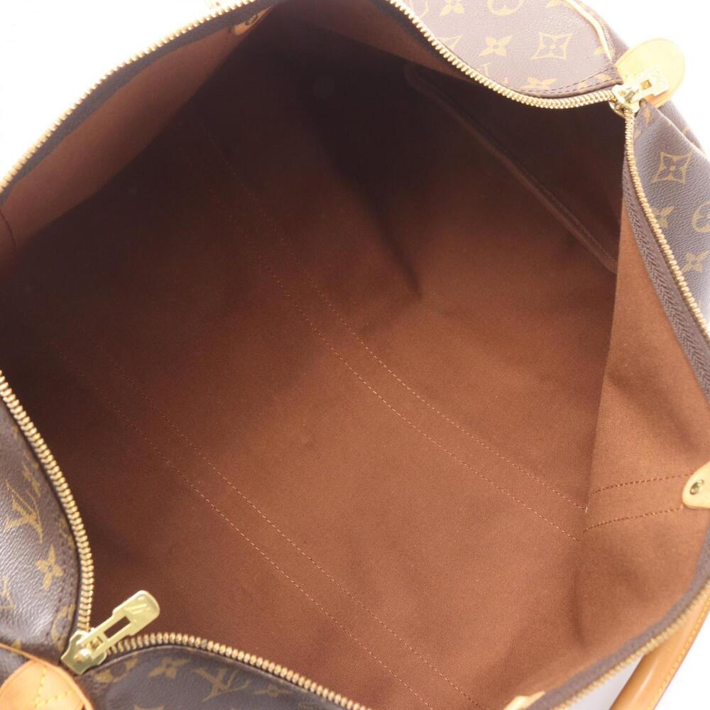 LOUIS VUITTON Brown Monogram Leather Keepall 50 Boston Bag - Picture 3 of 10